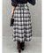 オリジナルチェックコルセットフレアスカート