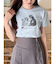 CATプリントリボンTシャツ