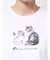 CATプリントリボンTシャツ