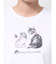 CATプリントリボンTシャツ