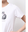 CATプリントリボンTシャツ