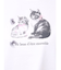 CATプリントリボンTシャツ