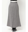 ウエストレイヤードナロースカート