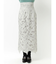 カットワークレースペンシルスカート