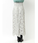 カットワークレースペンシルスカート