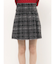 シャギーチェックボックスプリーツミニスカパン