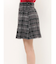 シャギーチェックボックスプリーツミニスカパン