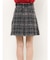 シャギーチェックボックスプリーツミニスカパン