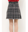 シャギーチェックボックスプリーツミニスカパン