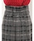 シャギーチェックボックスプリーツミニスカパン