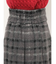 シャギーチェックボックスプリーツミニスカパン