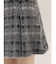 シャギーチェックボックスプリーツミニスカパン