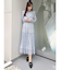 花柄プリーツティアードワンピース
