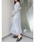 花柄プリーツティアードワンピース
