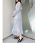 花柄プリーツティアードワンピース
