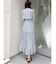 花柄プリーツティアードワンピース