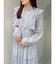 花柄プリーツティアードワンピース