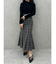 バックレースアップストレッチマーメイドスカート