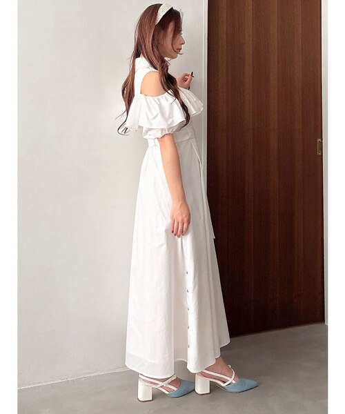 MARY QUANTコラボ】ラッフルシャツワンピース｜マーキュリーデュオの