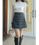 オリジナルチェックプリーツレイヤードスカート