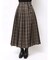 オリジナルチェックプリーツレイヤードスカート