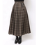 オリジナルチェックプリーツレイヤードスカート