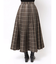 オリジナルチェックプリーツレイヤードスカート