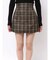 オリジナルチェックプリーツレイヤードスカート