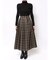 オリジナルチェックプリーツレイヤードスカート