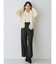 フェイクウール折返しベルトパンツ