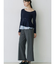 フェイクウール折返しベルトパンツ