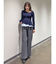 フェイクウール折返しベルトパンツ