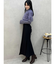 バックレースアップストレッチマーメイドスカート