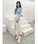 バックレースアップストレッチマーメイドスカート