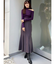 バックレースアップストレッチマーメイドスカート