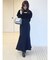 バックレースアップストレッチマーメイドスカート