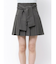 ツイストプリーツミニスカパン