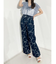 リボンプリントデニムパンツ