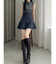 バックZIPミニマーメイドミニスカパン