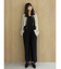 【OUNNOUN】シュリンクシャーリングクロップドブラウス