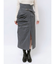 ハイウエストアシメタックタイトスカート