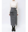 ハイウエストアシメタックタイトスカート