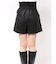 フェイクレザーハイウエストワークショートパンツ