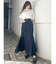 ステッチワークデニムマーメイドスカート