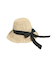 ストローつば広ハット