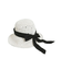 ストローつば広ハット