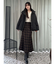 スタンドカラーミドルダウンコート