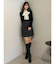 オリジナルツイード台形ミニスカート