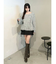 【OUNNOUN】ロングシャギー2WAYオーバーサイズニット