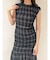 シアーチェックシャーリングマーメイドワンピース
